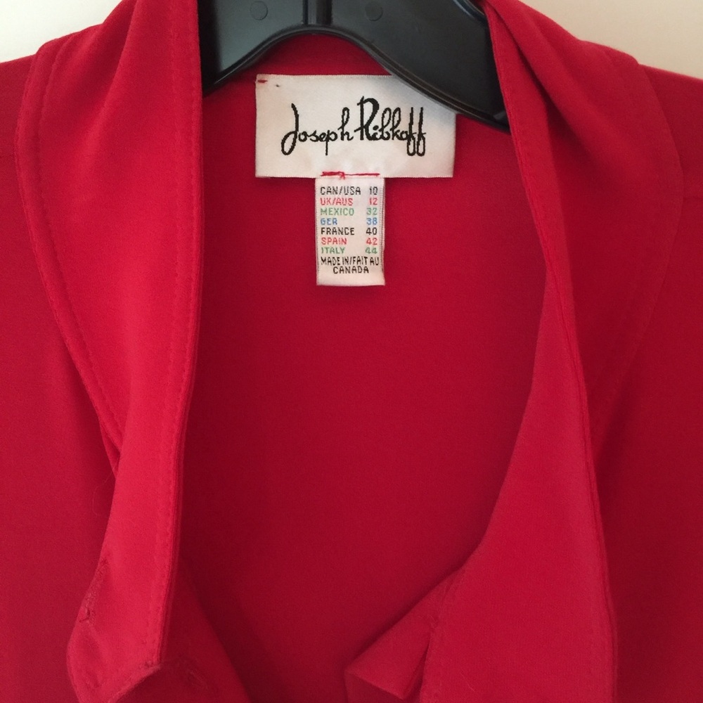 Joseph Ribkoff Red over jacket, size 10 - Picture 4 of 5